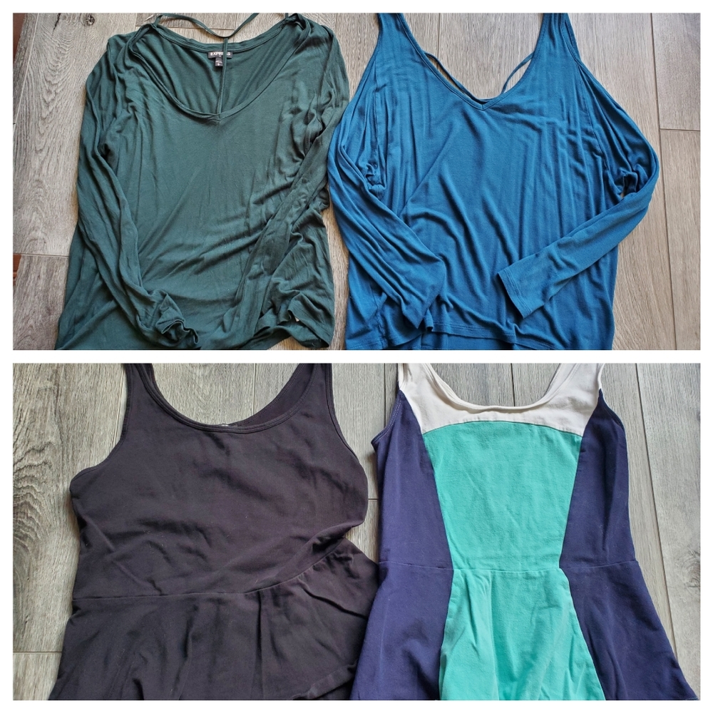 Lot of 4 size M Express tops